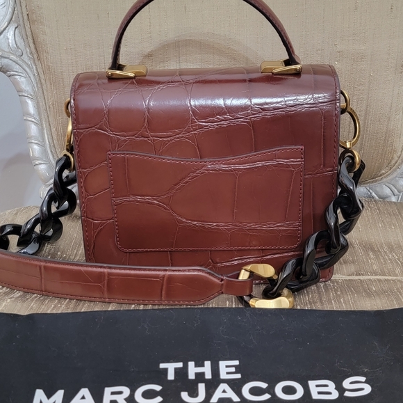Marc Jacobs Uptown Leather Shoulder + Top Handle Handbag Satchel. Never Used! - Picture 2 of 11